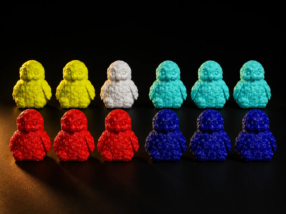 Kaplüks gül desenli penguen pop-art üretimi